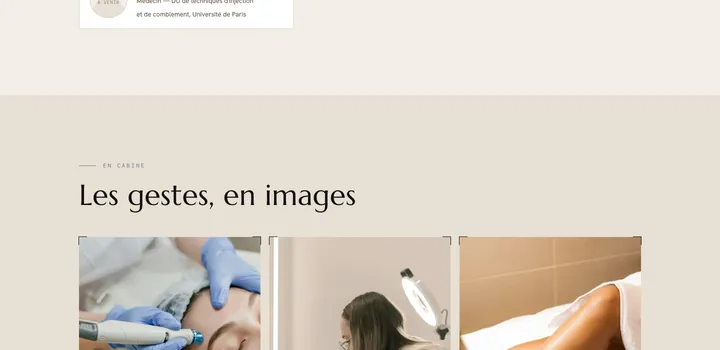 Les gestes, en images